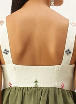 Cream Embroidered Layered Dress Party Wear 13 Cream Embroidered Layered Dress Party Wear -Deals Chic Lehenga Store Cream Embroidered Layered Dress DRBS02209666 rrc2