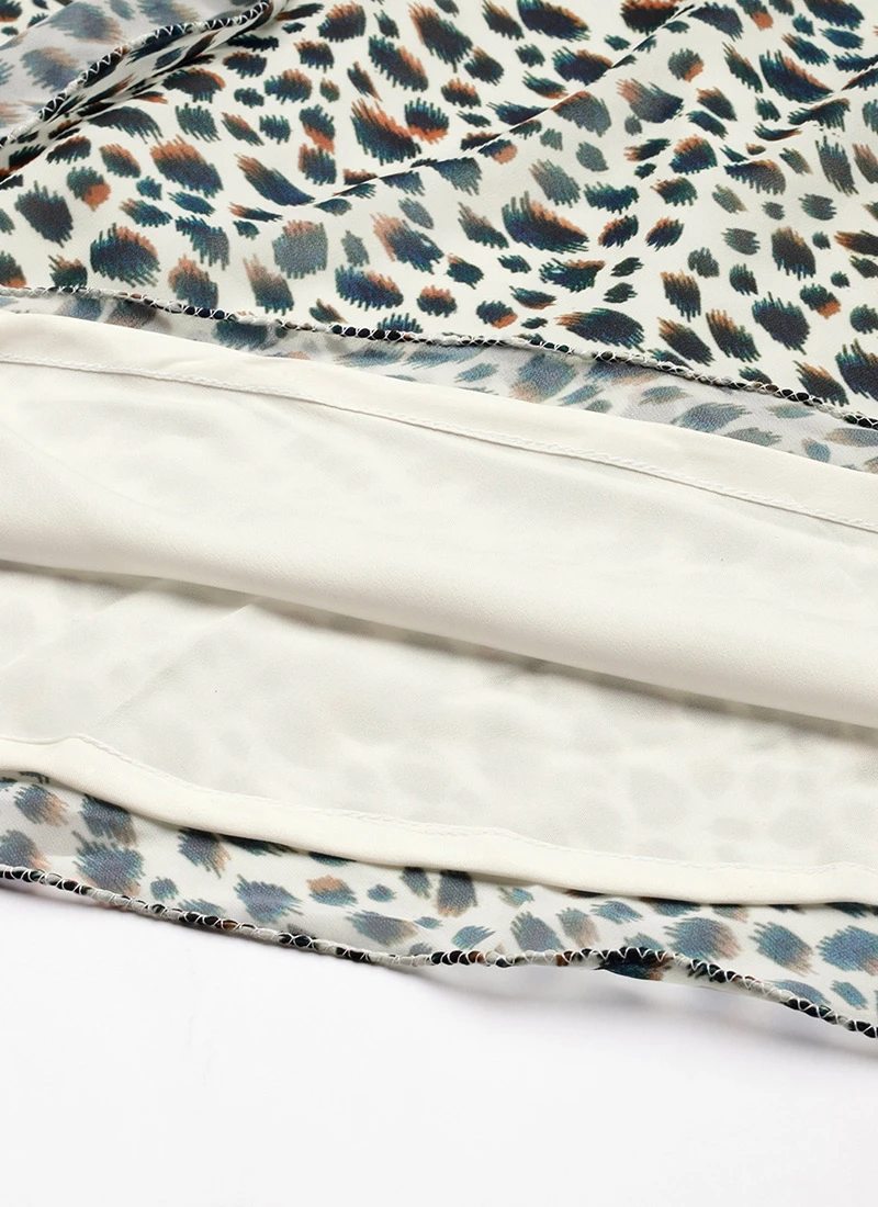 Cream Georgette Digital Printed Dress Party Wear 7 Cream Georgette Digital Printed Dress Party Wear - Image 7