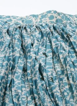 Skirt From Cream N Blue Printed Chinon Skirt Set After Six Wear -Deals Chic Lehenga Store Cream N Blue Printed Chinon Skirt Set IWBS02301022 rrc2