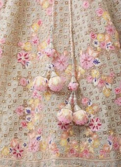 Cream Net Embroidery N Hand Work Umbrella Lehenga N Choli With Dupatta Wedding Wear -Deals Chic Lehenga Store Cream Net Embroidery N Hand Work Umbrella Lehenga N Choli With Dupatta GHCBF4956 rrc3