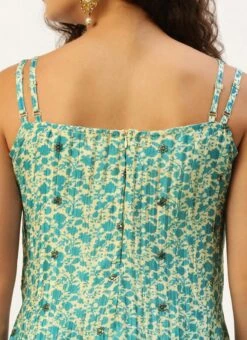 Bottom From Cream And Blue Chinon Printed Gharara Set After Six Wear 14 Bottom From Cream And Blue Chinon Printed Gharara Set After Six Wear -Deals Chic Lehenga Store Cream and Blue Chinon Printed Gharara Set SLBS02302373 rrc3 2