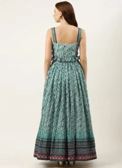 Skirt From Cream And Blue Printed N Embroidered Skirt Set After Six Wear 11 Skirt From Cream And Blue Printed N Embroidered Skirt Set After Six Wear -Deals Chic Lehenga Store Cream and Blue Printed N Embroidered Skirt Set IWBS02301062 b