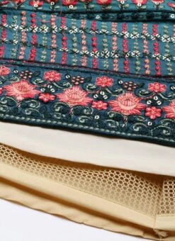 Skirt From Cream And Blue Printed N Embroidered Skirt Set After Six Wear 15 Skirt From Cream And Blue Printed N Embroidered Skirt Set After Six Wear -Deals Chic Lehenga Store Cream and Blue Printed N Embroidered Skirt Set IWBS02301062 rrc4