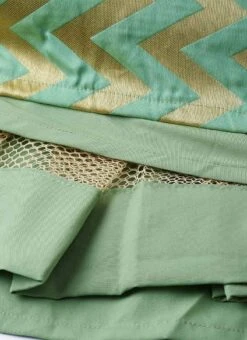 Gold N Green Box Pleated Lehenga Festive Wear -Deals Chic Lehenga Store Custom Made Gold N Green Box Pleated Lehenga GHBS01909799 rrc3