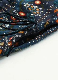 Dark Blue Printed Angarkha Gown Festive Wear 13 Dark Blue Printed Angarkha Gown Festive Wear -Deals Chic Lehenga Store Dark Blue Printed Angarkha Gown IWBS02110833 rrc2