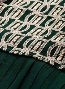 Dark Green Embroidered Georgette Dress Festive Wear After Six Wear 12 Dark Green Embroidered Georgette Dress Festive Wear After Six Wear -Deals Chic Lehenga Store Dark Green Embroidered Georgette Dress DRBS02210919 rrc1 1