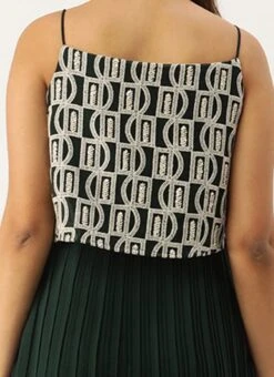 Dark Green Embroidered Georgette Dress Festive Wear After Six Wear 13 Dark Green Embroidered Georgette Dress Festive Wear After Six Wear -Deals Chic Lehenga Store Dark Green Embroidered Georgette Dress DRBS02210919 rrc2 1