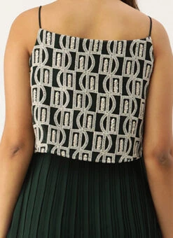 Dark Green Embroidered Georgette Dress After Six Wear 13 Dark Green Embroidered Georgette Dress After Six Wear -Deals Chic Lehenga Store Dark Green Embroidered Georgette Dress DRBS02210919 rrc2