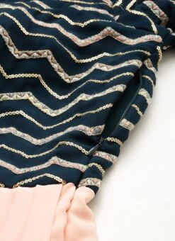 Dark Green Georgette Embroidered N Peach Gown Festive Wear -Deals Chic Lehenga Store Dark Green Georgette Embroidered N Peach Gown IWBS02301763 rrc3