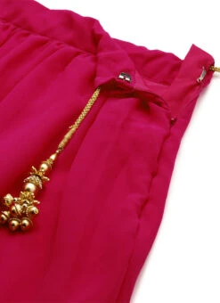 Dark Pink Embroidered Georgette Lehenga Festive Wear -Deals Chic Lehenga Store Dark Pink Embroidered Georgette Lehenga GHBS02211043 rrc2