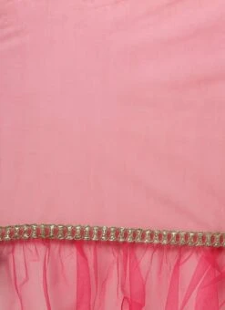 Top From Dark Pink Georgette Embroidered Gharara Suit Set After Six Wear -Deals Chic Lehenga Store Dark Pink Georgette Embroidered Gharara Suit Set SLBS02212480 rrc4 2