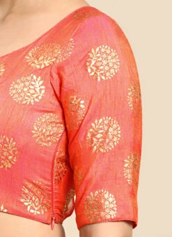Dull Pink Art Silk Blouse Festive Wear -Deals Chic Lehenga Store Dull Pink Art Silk Blouse BLBS02303799 rrc4