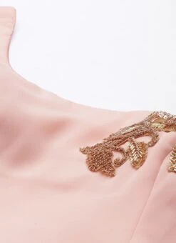 Embroidered Peach Georgette Gown Party Wear -Deals Chic Lehenga Store Embroidered Peach Georgette Gown IWBS02201275 rrc1