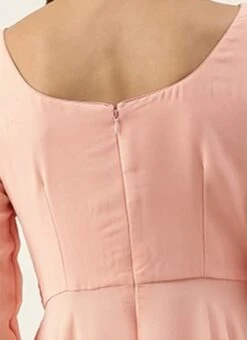 Embroidered Peach Georgette Gown Party Wear -Deals Chic Lehenga Store Embroidered Peach Georgette Gown IWBS02201275 rrc2