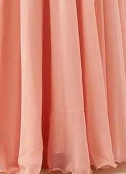 Embroidered Peach Georgette Gown Party Wear -Deals Chic Lehenga Store Embroidered Peach Georgette Gown IWBS02201275 rrc3