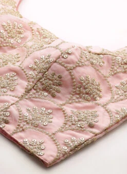 Embroidered Pink Organza Round Neck Style Blouse Party Wear 12 Embroidered Pink Organza Round Neck Style Blouse Party Wear -Deals Chic Lehenga Store Embroidered Pink Organza Round Neck Style Blouse BLBS02305209 rrc1