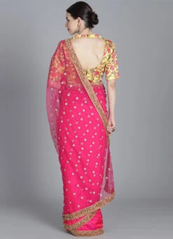 Ethnovog Embroidered Half N Half Sari Party Wear -Deals Chic Lehenga Store EthnoVogue Customised Embroidered Half N Half Sari SABS01812215 b