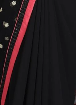 Ethnovog Black Half N Half Sari Party Wear -Deals Chic Lehenga Store Ethnovog Customised Black Half N Half Sari SABS01809296 rrc4