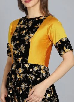 Ethnovog Multicolored Embroidered Gown Party Wear -Deals Chic Lehenga Store Ethnovog Customised Multicolored Embroidered Gown IWBS01901252 rrc1