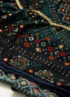 Fit N Flare Dark Blue Printed Dress Festive Wear After Six Wear 15 Fit N Flare Dark Blue Printed Dress Festive Wear After Six Wear -Deals Chic Lehenga Store Fit N Flare Dark Blue Printed Dress DRBS02111158 rrc4