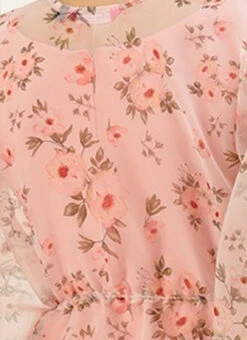 Floral Printed Organza Kaftan Dress After Six Wear Party Wear 14 Floral Printed Organza Kaftan Dress After Six Wear Party Wear -Deals Chic Lehenga Store Floral Printed Organza Kaftan Dress DRBS02110875 rrc3