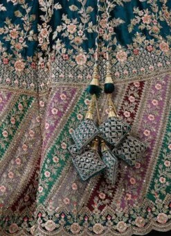 German Blue Velvet Zari Embroidery N Hand Work Umbrella Lehenga Choli With Net Dupatta Wedding Wear -Deals Chic Lehenga Store German Blue Velvet Zari Embroidery N Hand Work Umbrella Lehenga Choli With Net Dupatta GHCBF5757 rrc3