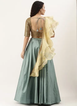 Gold Sequins Lehenga Choli Set Party Wear 11 Gold Sequins Lehenga Choli Set Party Wear -Deals Chic Lehenga Store Gold Sequins Lehenga Choli Set GHBS02001272 b