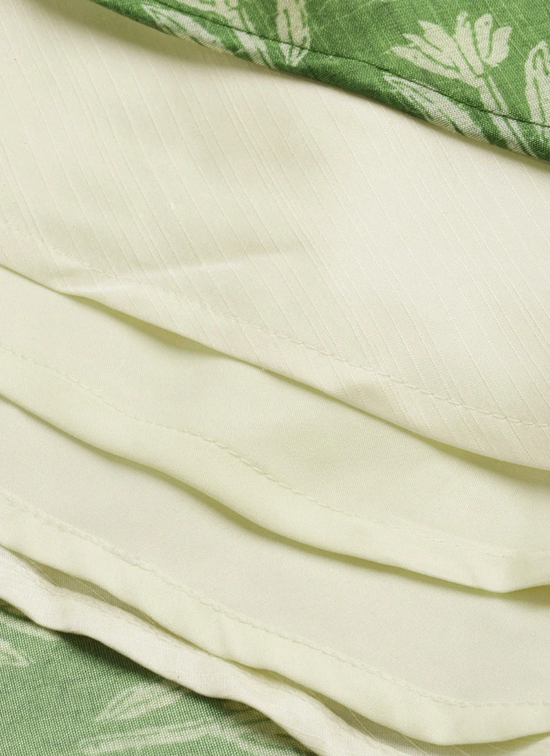 Green Art Silk Digital Printed Halter Neck Dress Festive Wear 8 Green Art Silk Digital Printed Halter Neck Dress Festive Wear - Image 8