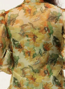 Green Art Silk Jumpsuit N Yellow Organza Jacket After Six Wear -Deals Chic Lehenga Store Green Art Silk Jumpsuit N Yellow Organza Jacket DRBS02301065 rrc2