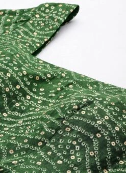 Dupatta From Green Bandhani Printed Rayon Gown With Dupatta Set After Six Wear 12 Dupatta From Green Bandhani Printed Rayon Gown With Dupatta Set After Six Wear -Deals Chic Lehenga Store Green Bandhani Printed Rayon Gown With Dupatta Set IWBS02302294 rrc1