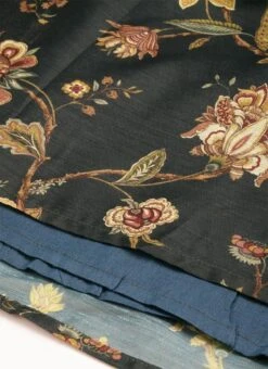 Green Chanderi Printed Floral Maxi Dress Festive Wear -Deals Chic Lehenga Store Green Chanderi Printed Floral Maxi Dress DRBS02111084 rrc4