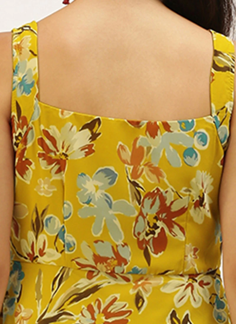 Green Digital Print Georgette Gown After Six Wear 6 Green Digital Print Georgette Gown After Six Wear - Image 6