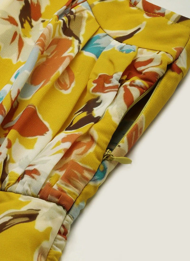 Green Digital Print Georgette Gown After Six Wear 7 Green Digital Print Georgette Gown After Six Wear - Image 7