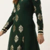 Dupatta From Green Embroidered Anarkali Suit Set After Six Wear