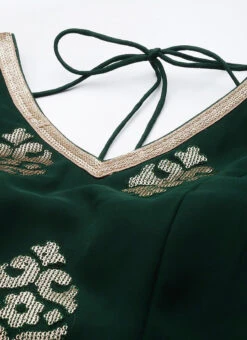 Dupatta From Green Embroidered Anarkali Suit Set After Six Wear -Deals Chic Lehenga Store Green Embroidered Anarkali Suit Set SLBS02306318 rrc1