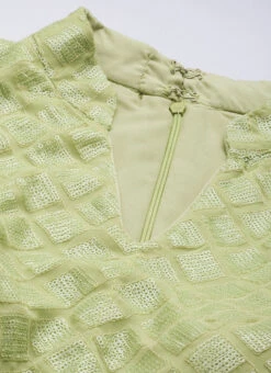 Green Embroidered Collar Neck Jumpsuit Festive Wear -Deals Chic Lehenga Store Green Embroidered Collar Neck Jumpsuit DRBS02104281 rrc1