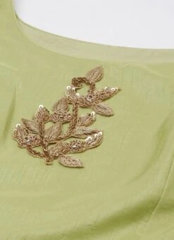 Green Embroidered Floor Length Gathers Dress After Six Wear -Deals Chic Lehenga Store Green Embroidered Floor Length Gathers Dress DRBS02012712 rrc1