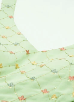 Green Embroidered Georgette Maxi Dress Festive Wear 12 Green Embroidered Georgette Maxi Dress Festive Wear -Deals Chic Lehenga Store Green Embroidered Georgette Maxi Dress DRBS02207318 rrc1