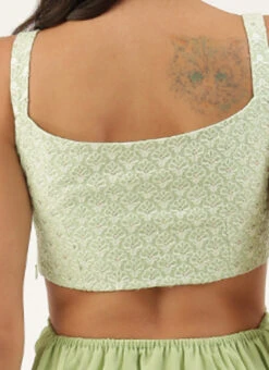 Green Embroidered Mini Dress Party Wear -Deals Chic Lehenga Store Green Embroidered Mini Dress DRBS02206237 rrc2