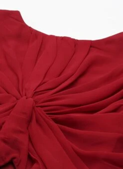 Green Embroidered N Maroon Twisted Bodice Dress Festive Wear -Deals Chic Lehenga Store Green Embroidered N Maroon Twisted Bodice Dress DRBS02206212 rrc1