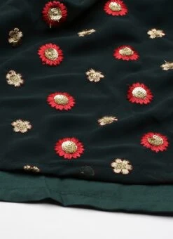 Green Embroidered N Maroon Twisted Bodice Dress Festive Wear -Deals Chic Lehenga Store Green Embroidered N Maroon Twisted Bodice Dress DRBS02206212 rrc4