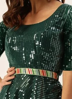 Bottom From Green Embroidered Peplum Top N Palazzo Set After Six Wear -Deals Chic Lehenga Store Green Embroidered Peplum Top N Palazzo Set IWBS02306501 rrc1