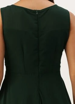 Green Georgette Embroidered Boat Neck Gown Party Wear -Deals Chic Lehenga Store Green Georgette Embroidered Boat Neck Gown IWBS02301685 rrc2