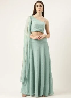 Skirt From Green Georgette Embroidered Crop Top N Skirt Set After Six Wear 10 Skirt From Green Georgette Embroidered Crop Top N Skirt Set After Six Wear -Deals Chic Lehenga Store Green Georgette Embroidered Crop Top N Skirt Set IWBS02302445 u