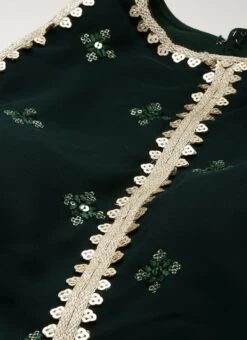 Green Georgette Embroidered Dress Festive Wear -Deals Chic Lehenga Store Green Georgette Embroidered Dress DRBS02212609 rrc1