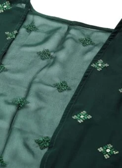 Jacket From Green Georgette Embroidered Set N Suits -Deals Chic Lehenga Store Green Georgette Embroidered Set N Suits IWBS02211124 rrc1