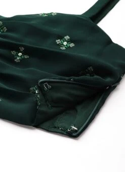 Bottom From Green Georgette Embroidered Set N Suits After Six Wear -Deals Chic Lehenga Store Green Georgette Embroidered Set N Suits IWBS02211124 rrc4 1