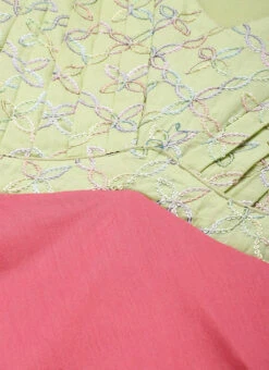 Green N Pink Cotton Sequins Embroidery Maxi Dress Festive Wear 12 Green N Pink Cotton Sequins Embroidery Maxi Dress Festive Wear -Deals Chic Lehenga Store Green N Pink Cotton Sequins Embroidery Maxi Dress DRBS02212595 rrc1