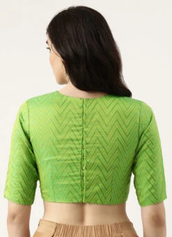 Green Patola Blouse Festive Wear -Deals Chic Lehenga Store Green Patola Blouse BLBS02303837 b