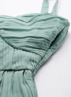 Green Pleated Georgette Gown N Embroidered Jacket Party Wear -Deals Chic Lehenga Store Green Pleated Georgette Gown N Embroidered Jacket IWBS02304092 rrc3